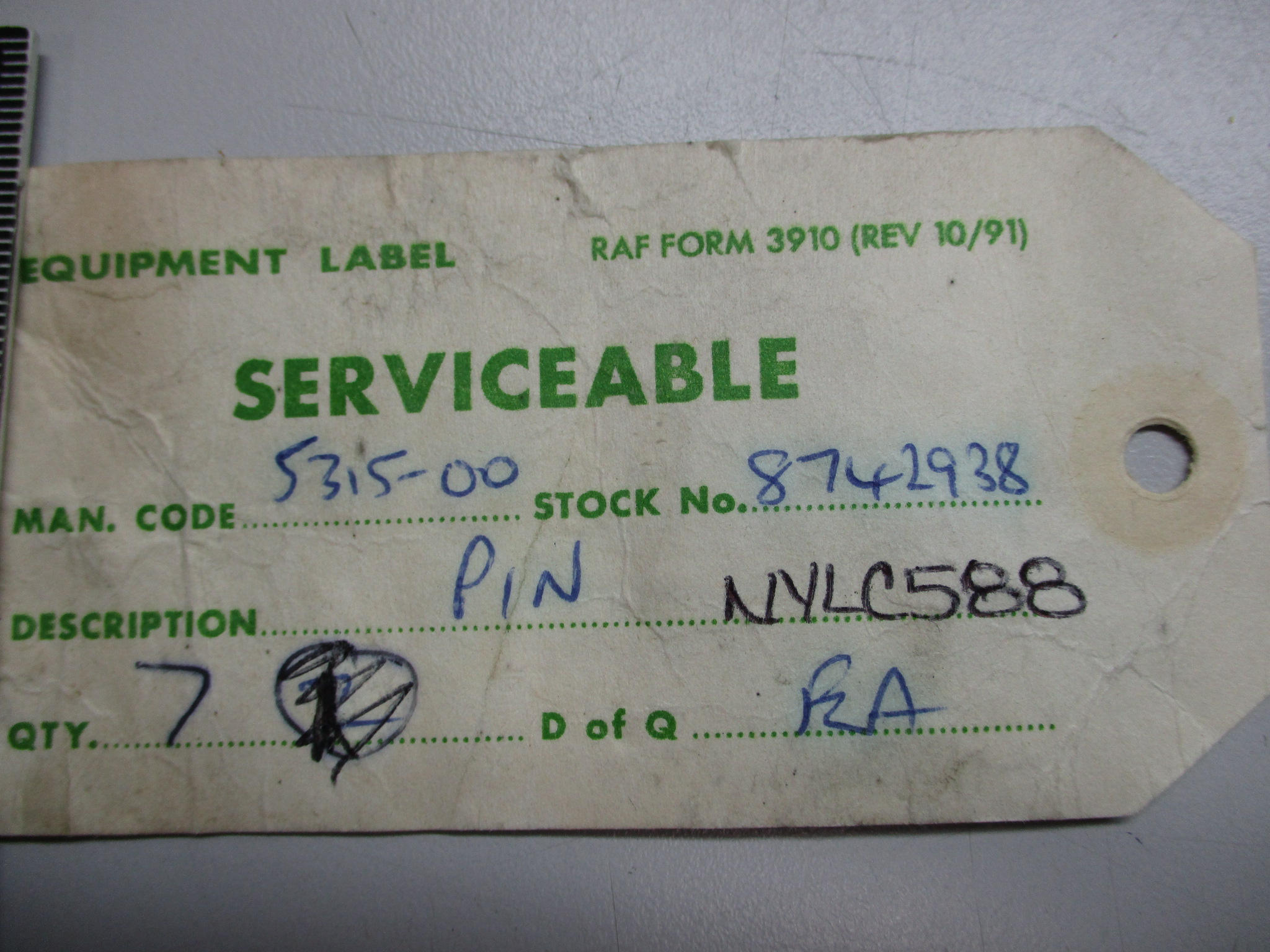 NYLC588 PIN
