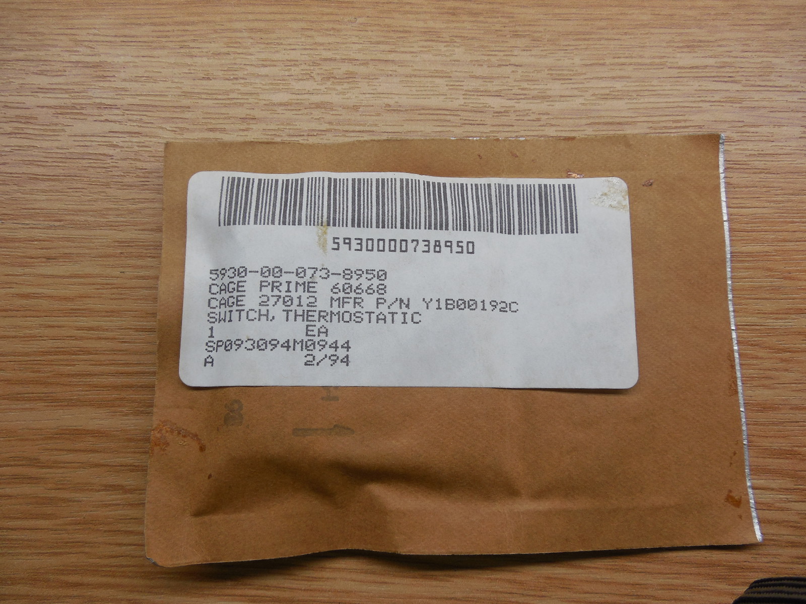Y1B00192C FUSE LINK;THERMAL