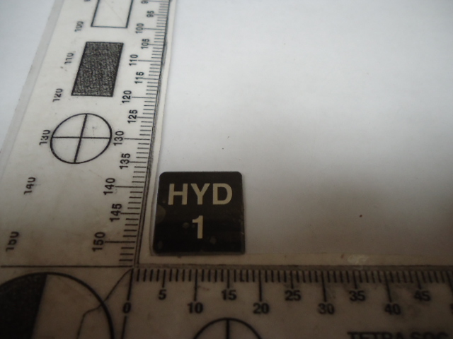 WG1380-0806-101 LABEL HYD 1