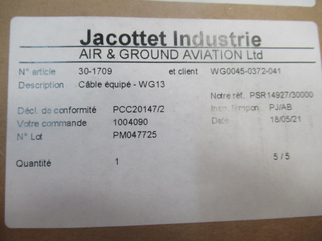 WG0045-0372-041 CABLE ASSEMBLY