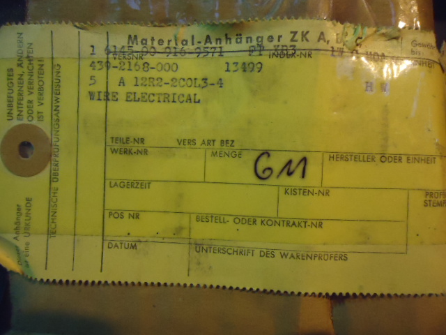 439-2168-000 WIRE ELCTRICAL