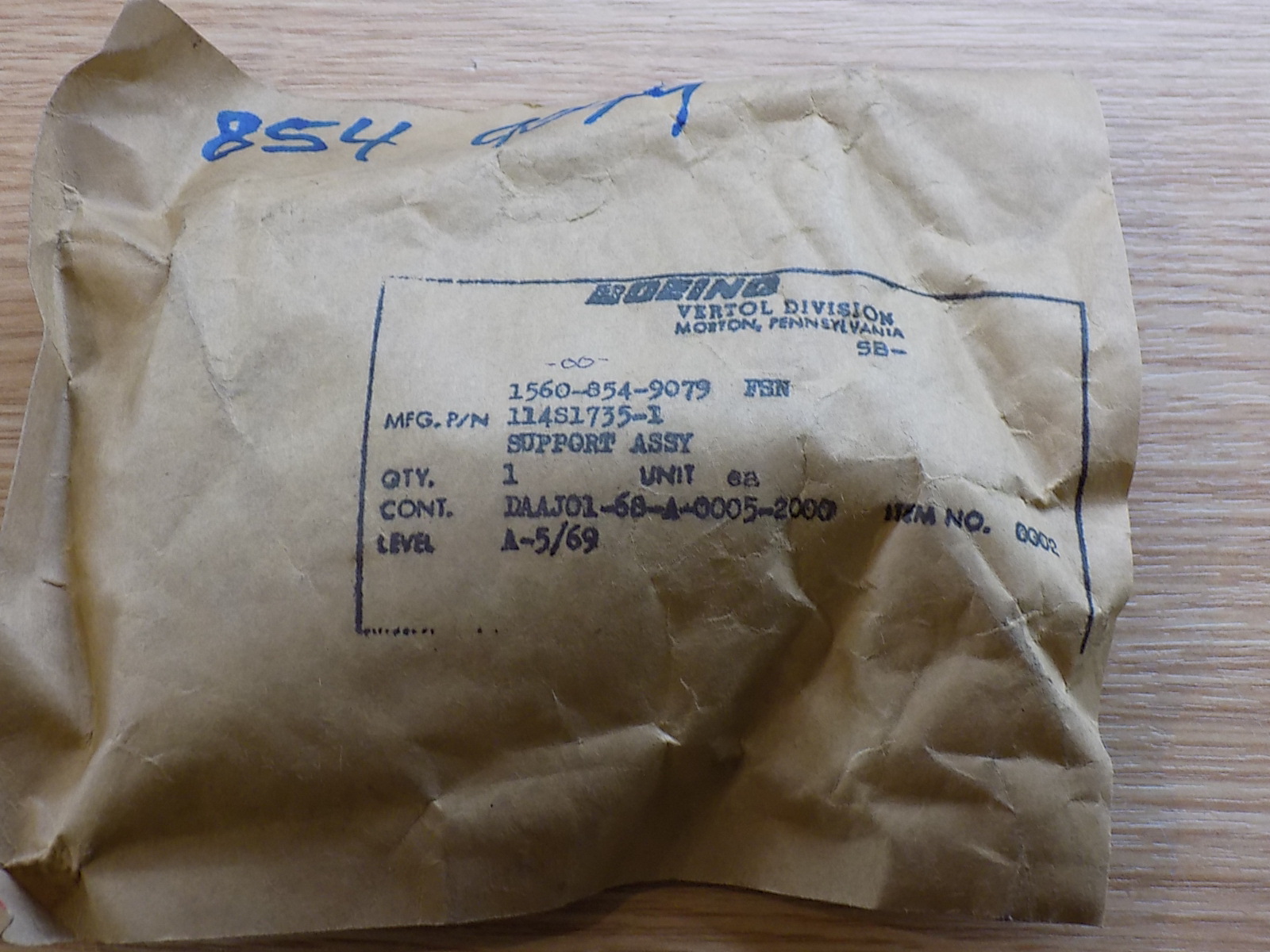 114S1735-1 SUPPORT ASSY