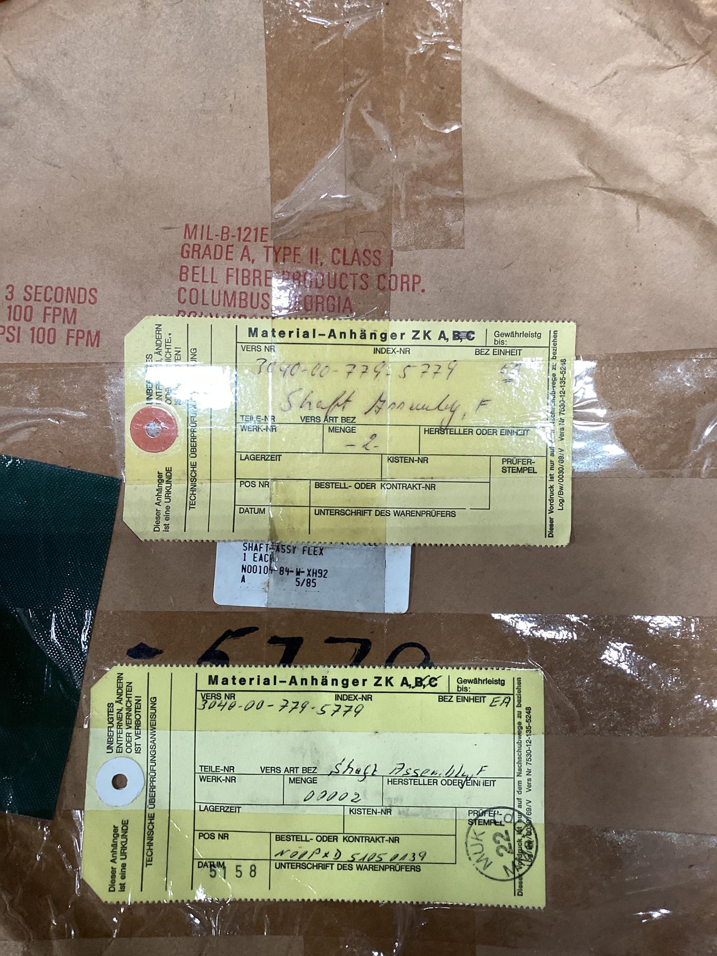2814560 SHAFT ASSY; FLEXIBLE