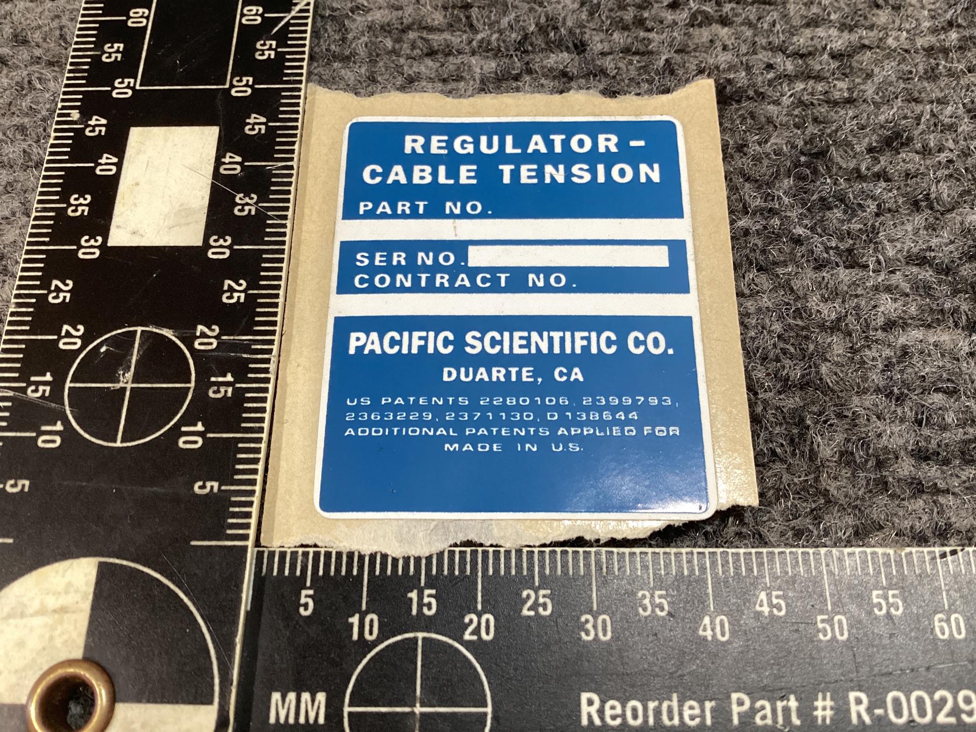 R73160 PLATE;IDENTIFICATION