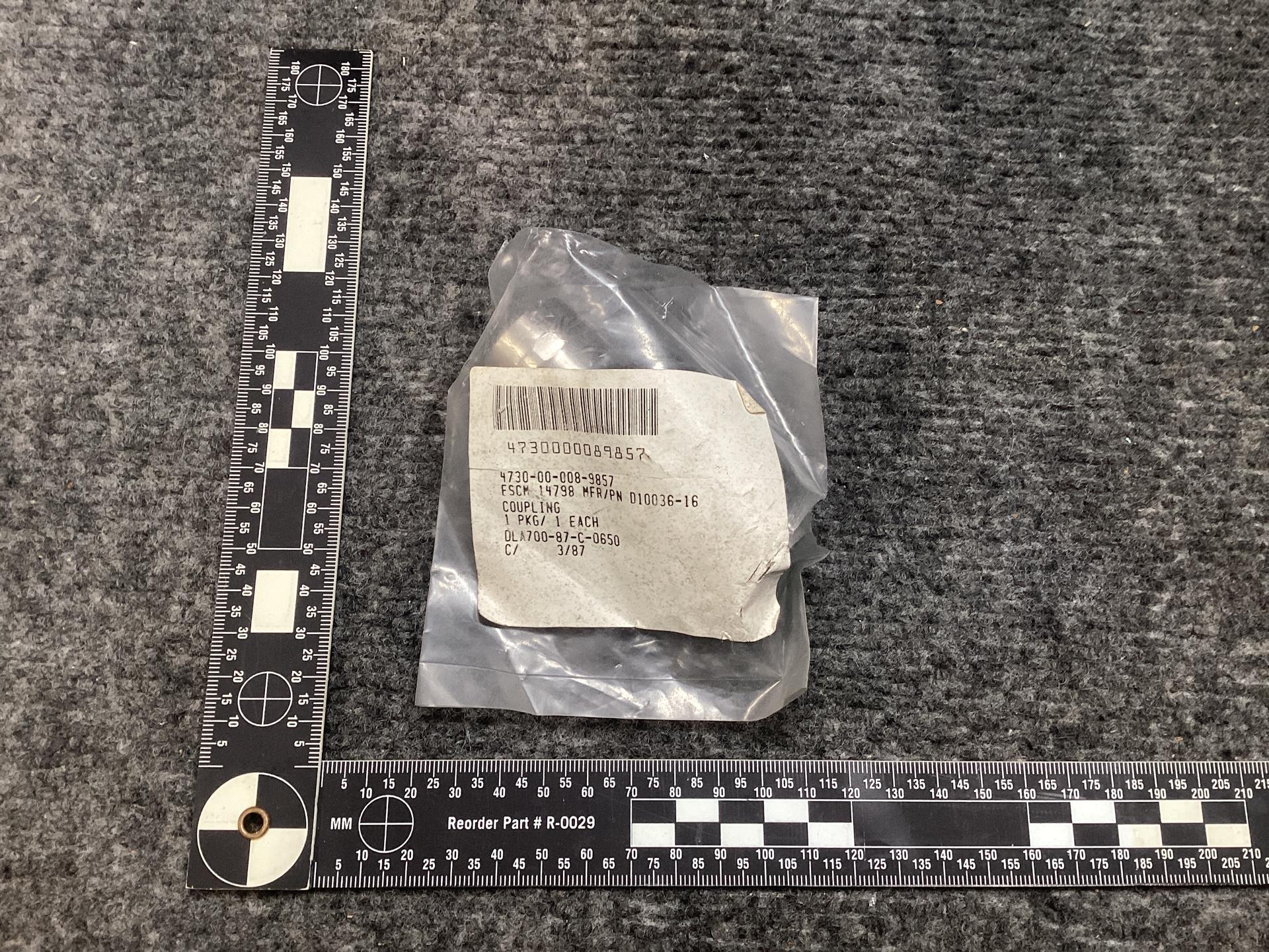 D10036-16 COUPLING;TUBE