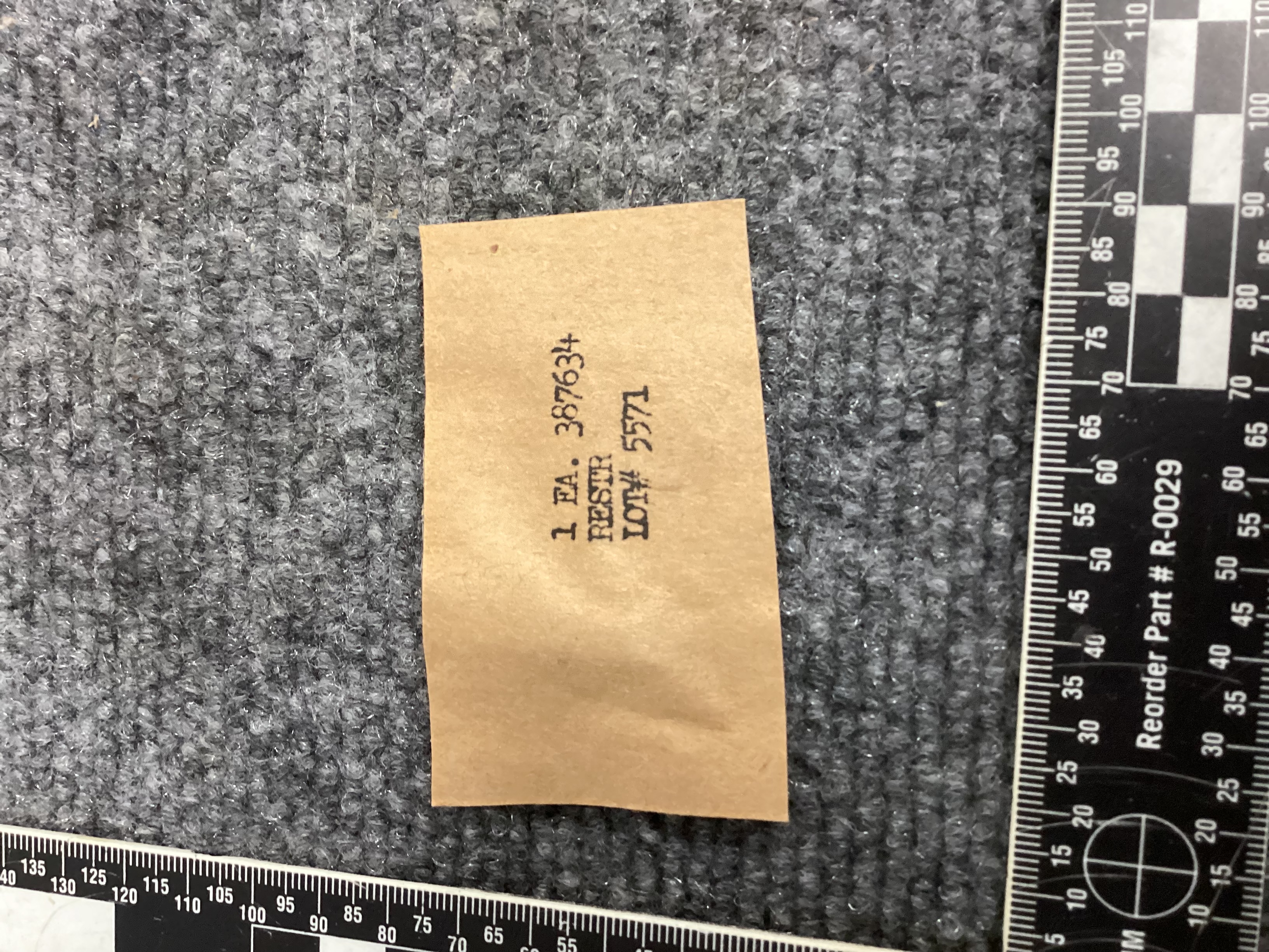 387634 RESTRICTOR;FLUID FLOW