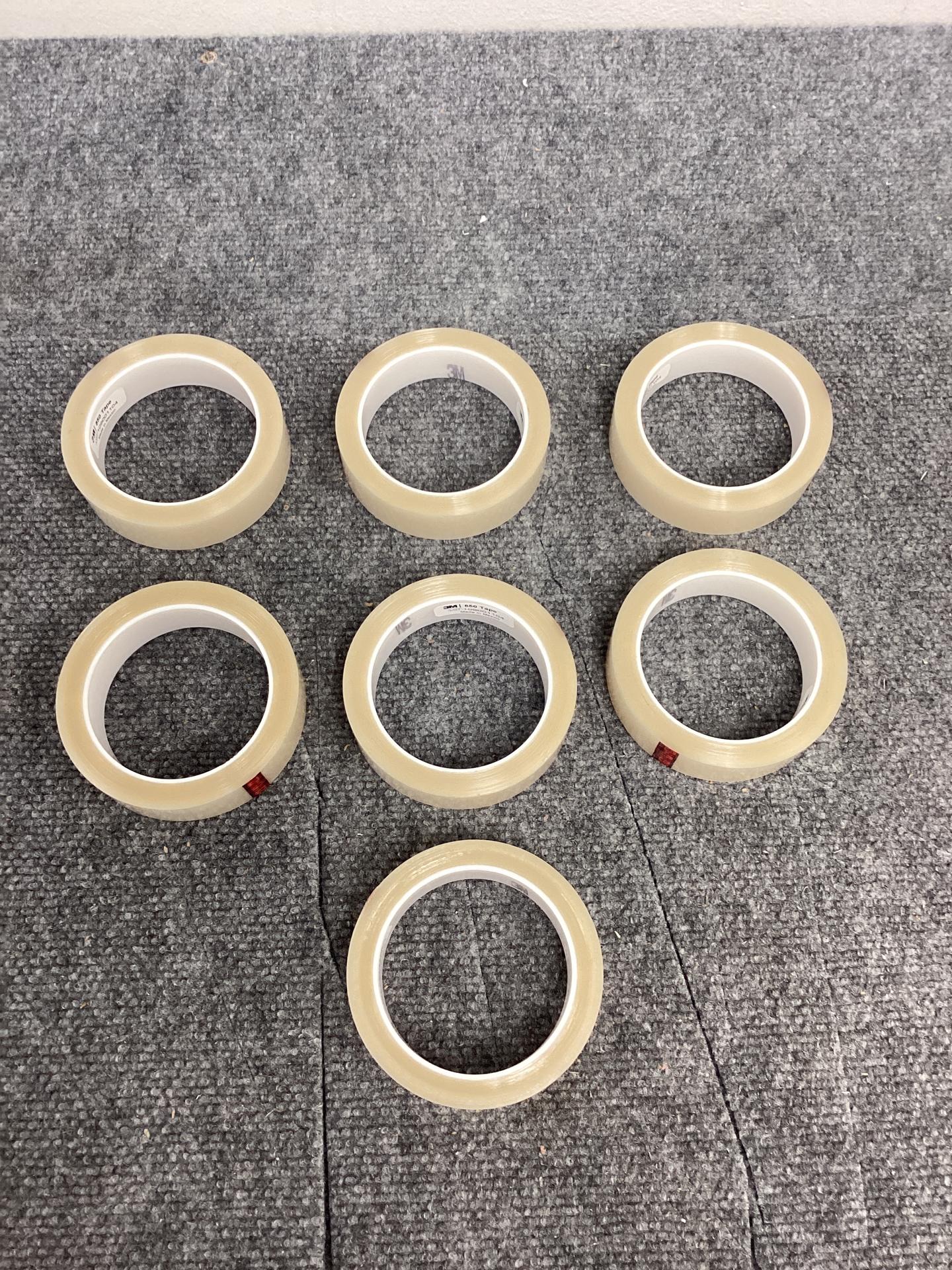 70002803214 3M POLYESTER TAPE 850; TRANSPARENT 1IN X 72YD