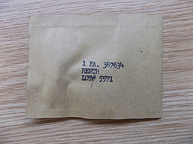 387634 RESTRICTOR;FLUID FLOW