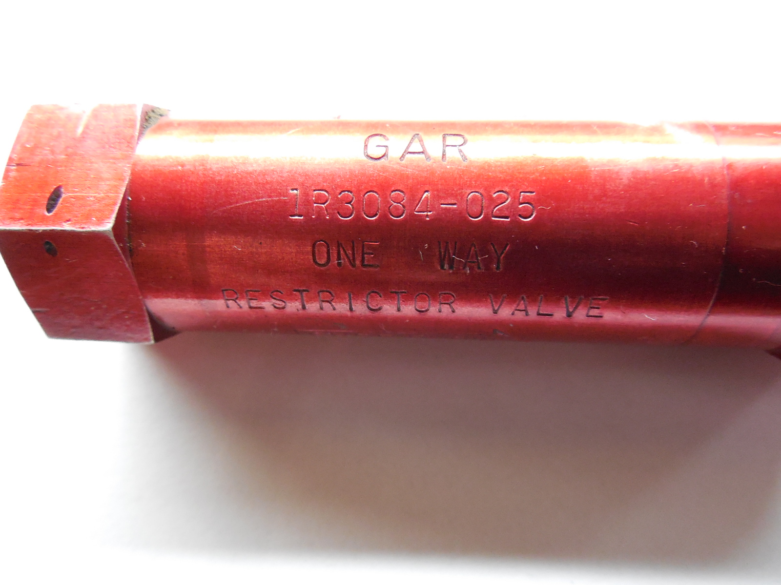 695635-7 VALVE;RESTRICTOR CHECK