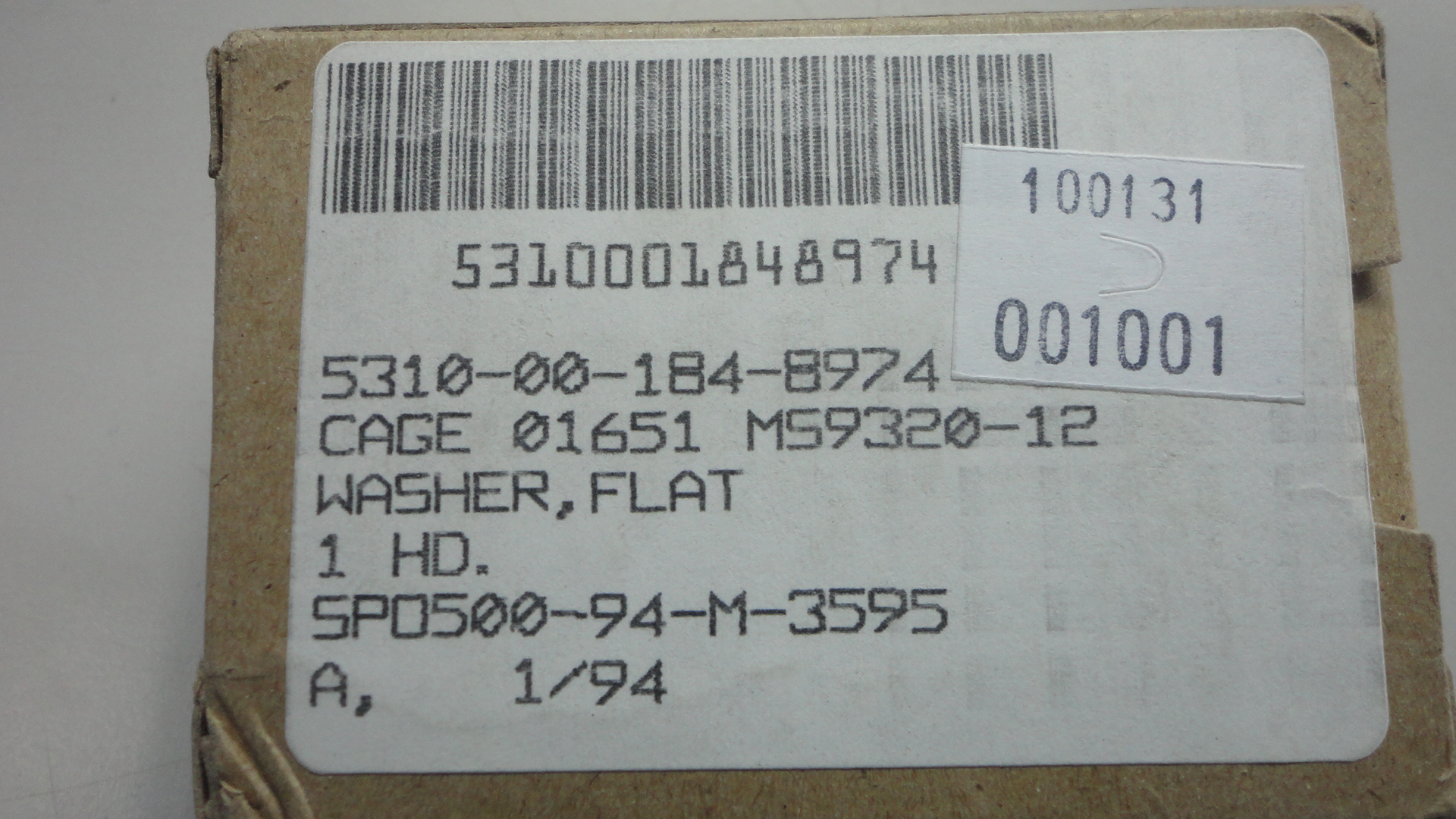 MS9320-12 WASHER