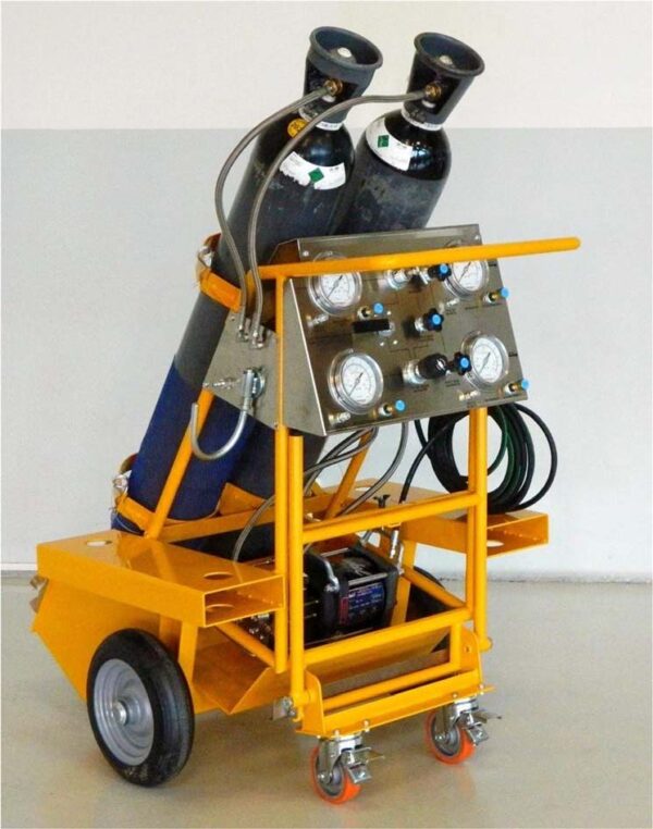 Nitrogen bottles handling booster cart (PN 4109D3H) Air & Ground
