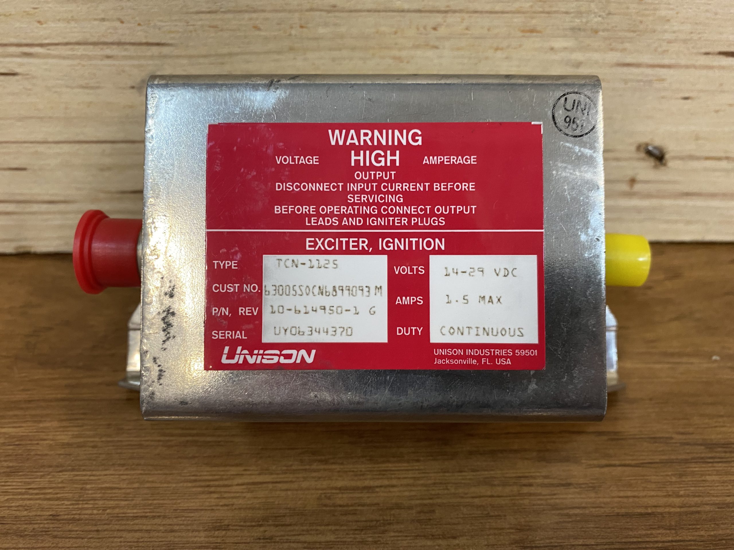 M250 Ignition Exciter (PN 6899093) Air & Ground Aviation