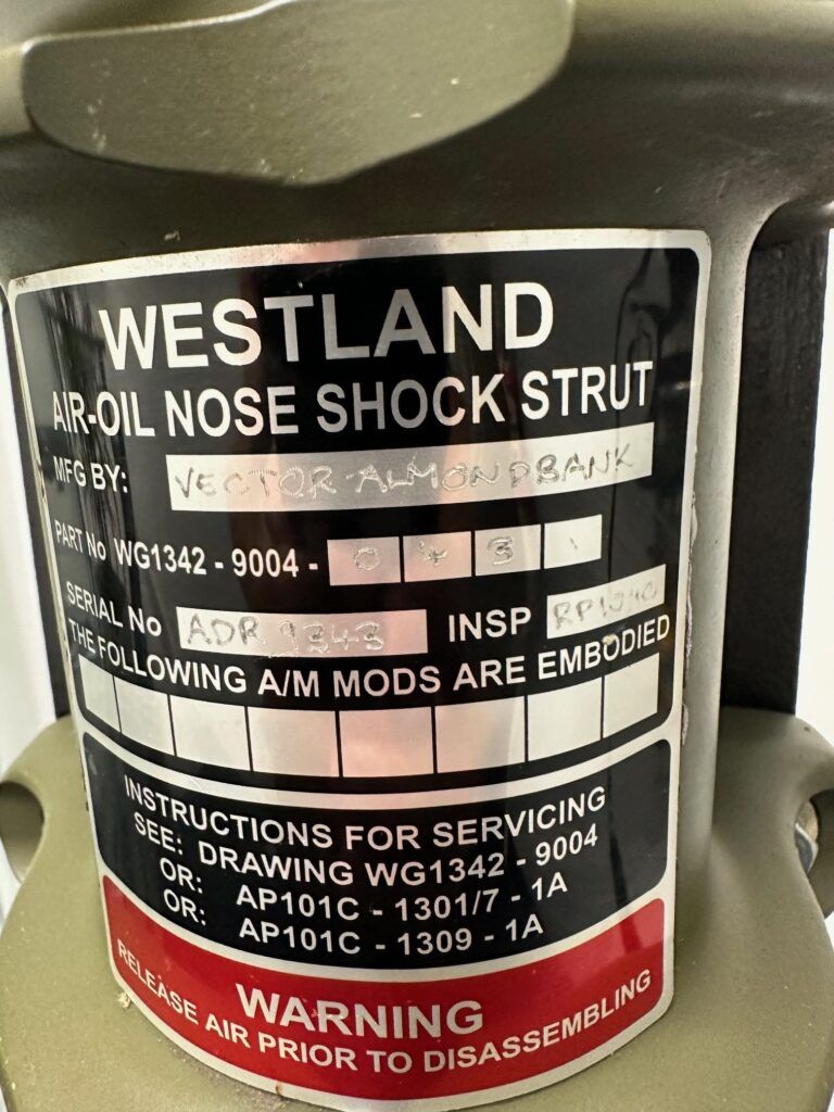 Lynx Nose Oleo Strut Assy WG1342-9004-043 Lynx Nose Oleo Strut Assy WG1342-9004-043