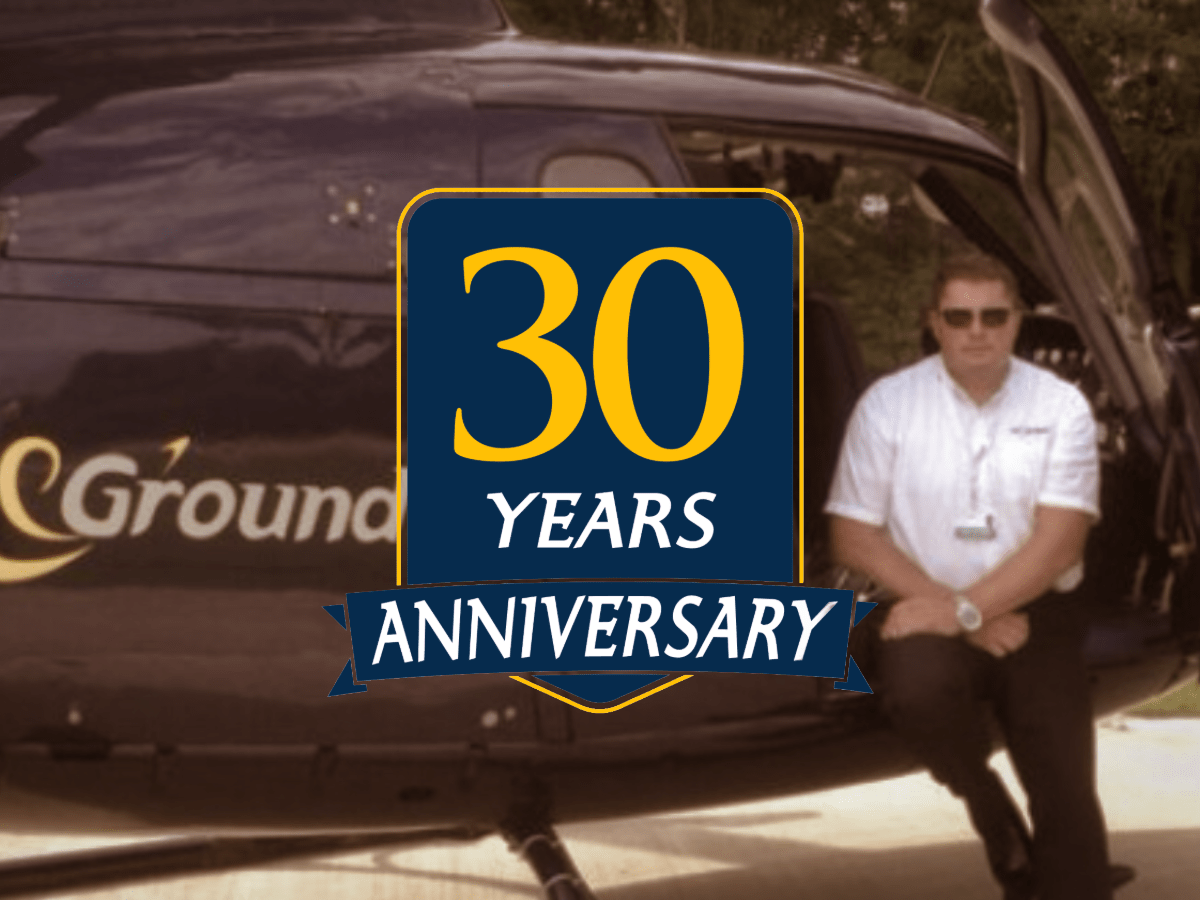Air-Ground-30-years Air & Ground Aviation 30 year anniversary - branded helicopter